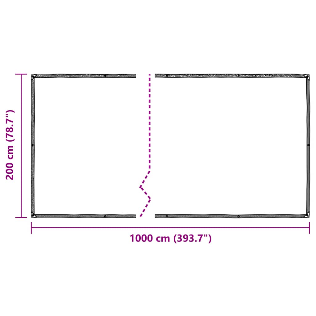 Plant Cover with Eyelets 2x10 m Polyethylene