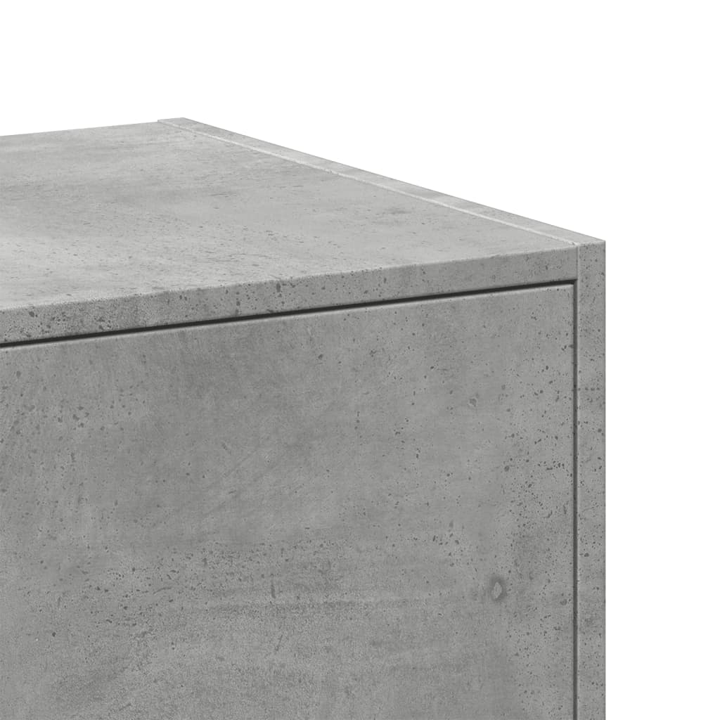 Apothecary Cabinet Concrete Grey 30x41x77,5 cm Engineered Wood