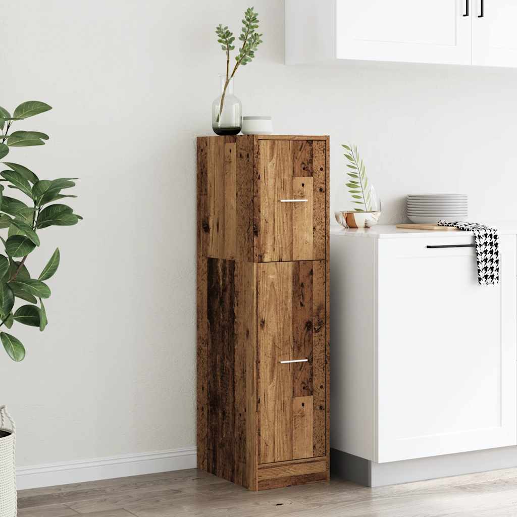 Apothecary Cabinet Old Wood 30x41x118 cm Engineered Wood