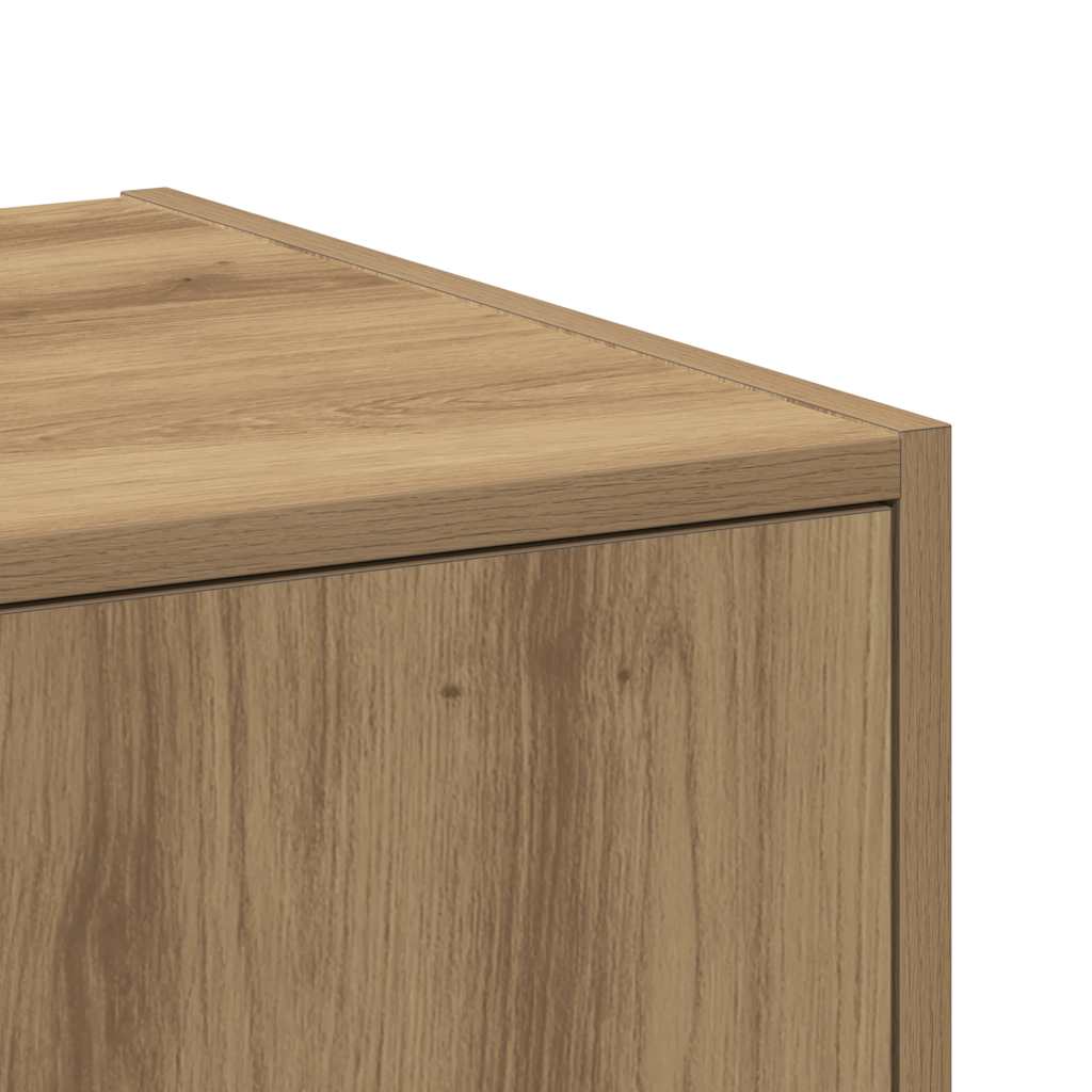 Apothecary Cabinet Artisian Oak 30x41x118 cm Engineered Wood