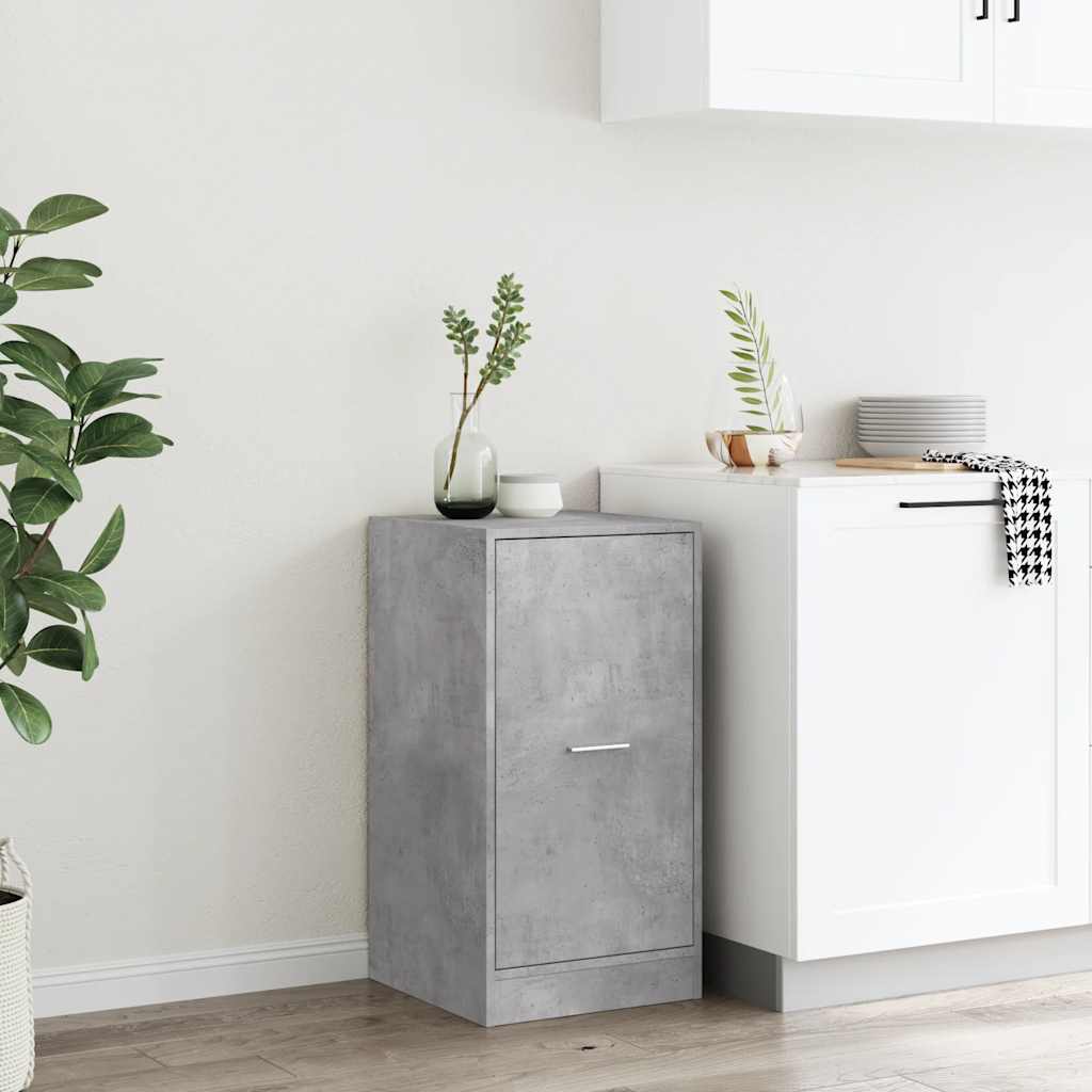 Apothecary Cabinet Concrete Grey 40x41x77,5 cm Engineered Wood