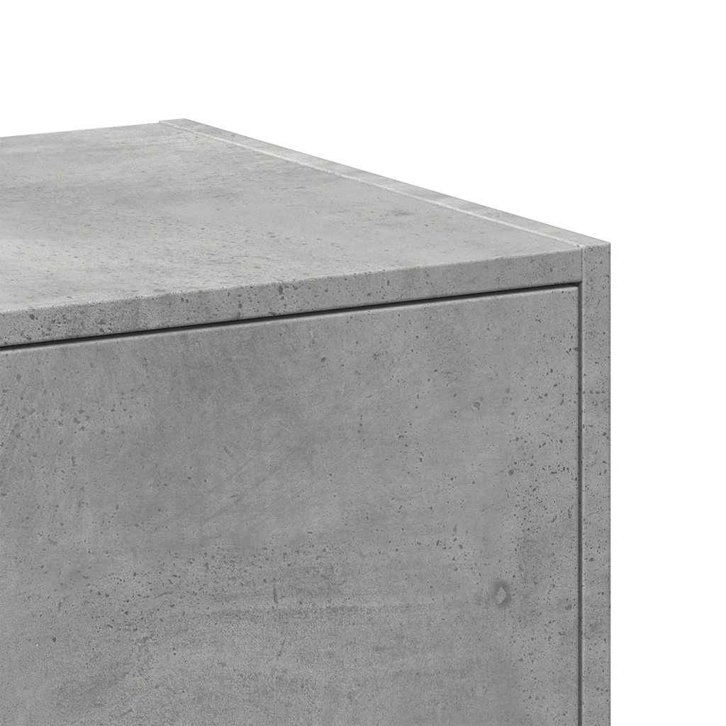 Apothecary Cabinet Concrete Grey 40x41x77,5 cm Engineered Wood