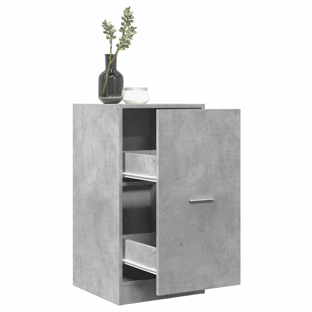 Apothecary Cabinet Concrete Grey 40x41x77,5 cm Engineered Wood
