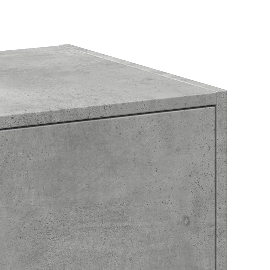 Apothecary Cabinet Concrete Grey 40x41x118 cm Engineered Wood