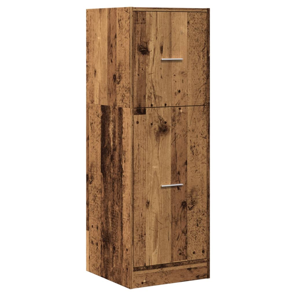 Apothecary Cabinet Old Wood 40x41x118 cm Engineered Wood