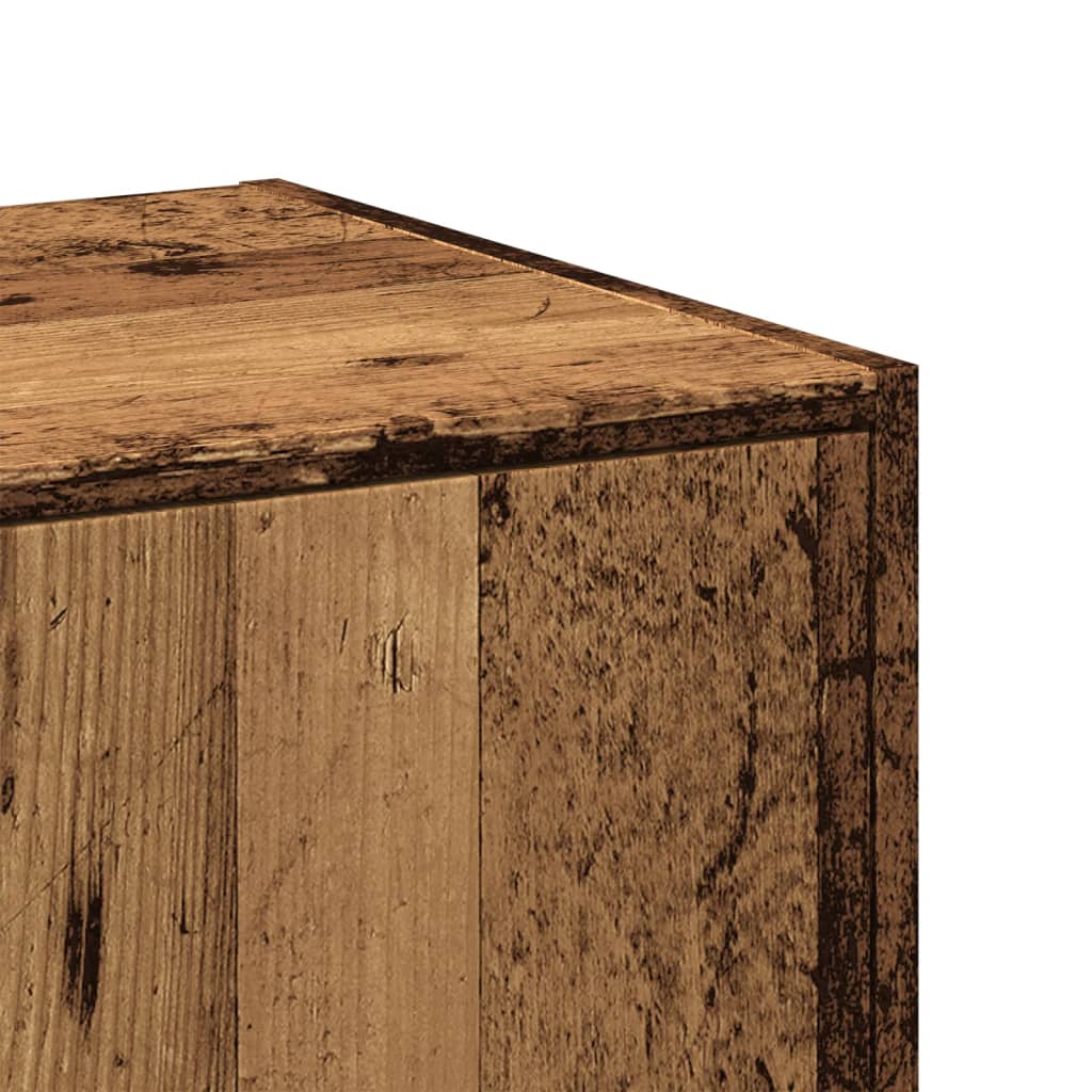 Apothecary Cabinet Old Wood 40x41x118 cm Engineered Wood