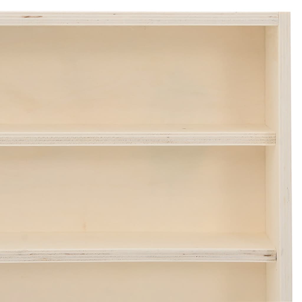 vidaXL Wooden Collector's Display Case with 6 Shelves 100x8.5x55cm