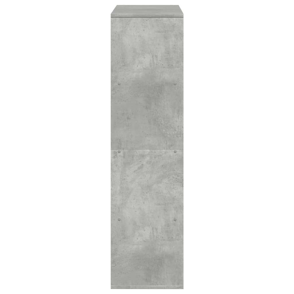 Bookcase Concrete Grey 100x33x125,5 cm Engineered Wood