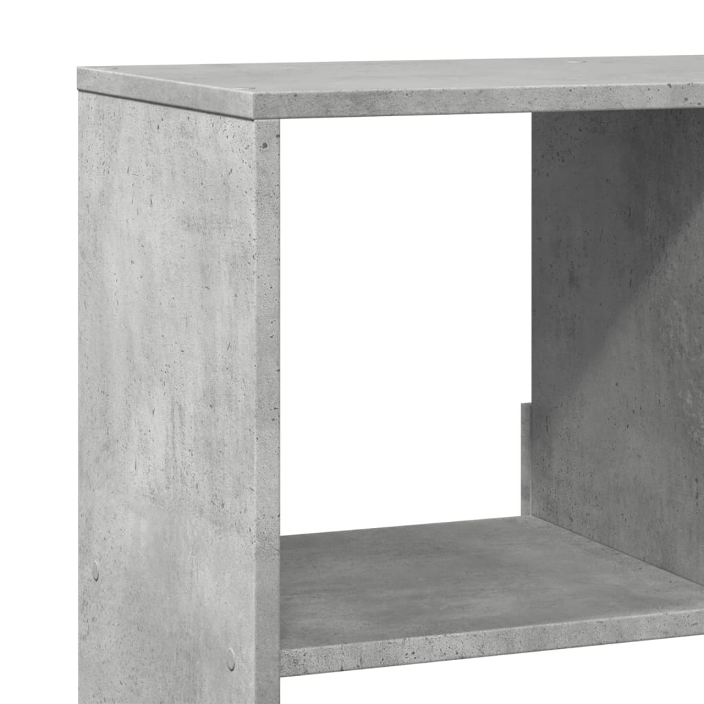 Bookcase Concrete Grey 100x33x125,5 cm Engineered Wood