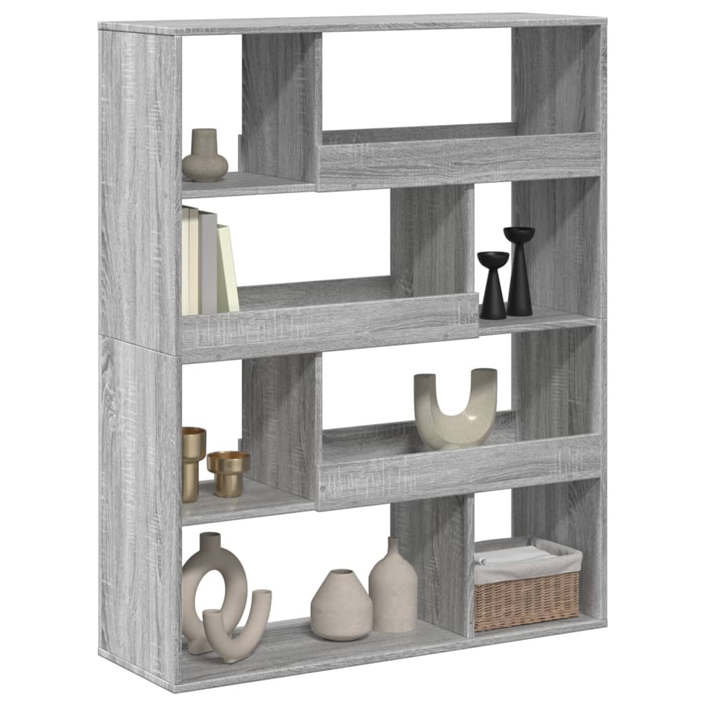 Bookcase Grey Sonoma 100x33x125,5 cm Engineered Wood