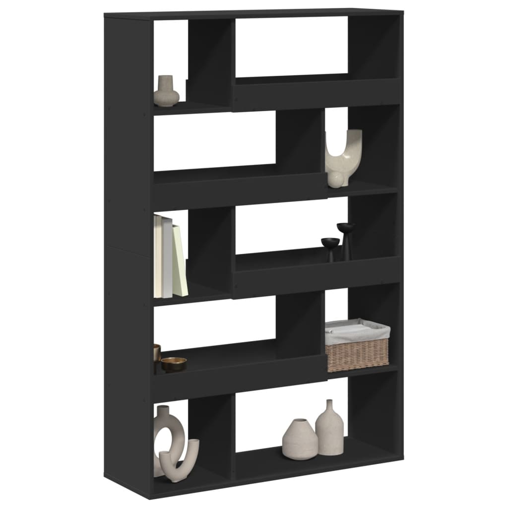 vidaXL Bookcase Black 100x33x156.5 cm Engineered Wood