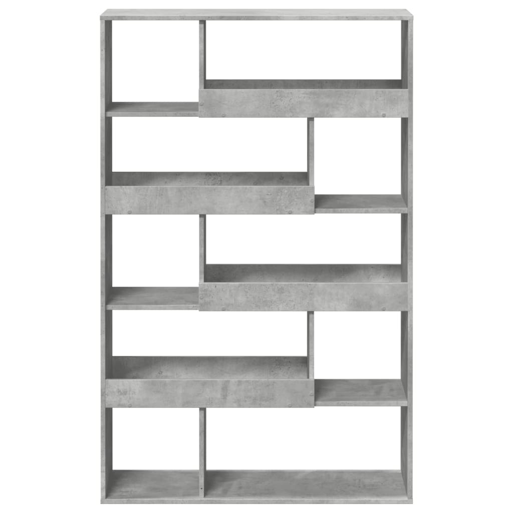 Bookcase Concrete Grey 100x33x156,5 cm Engineered Wood