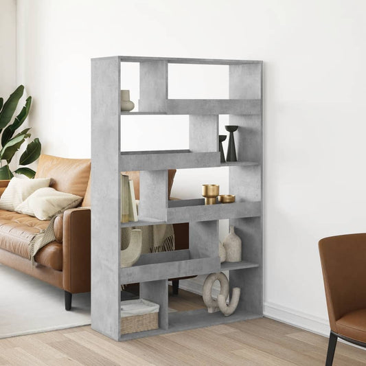 Bookcase Concrete Grey 100x33x156,5 cm Engineered Wood