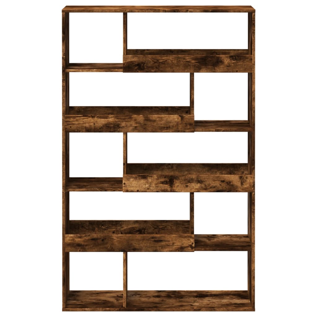 Bookcase Smoked Oak100x33x156,5 cm Engineered Wood
