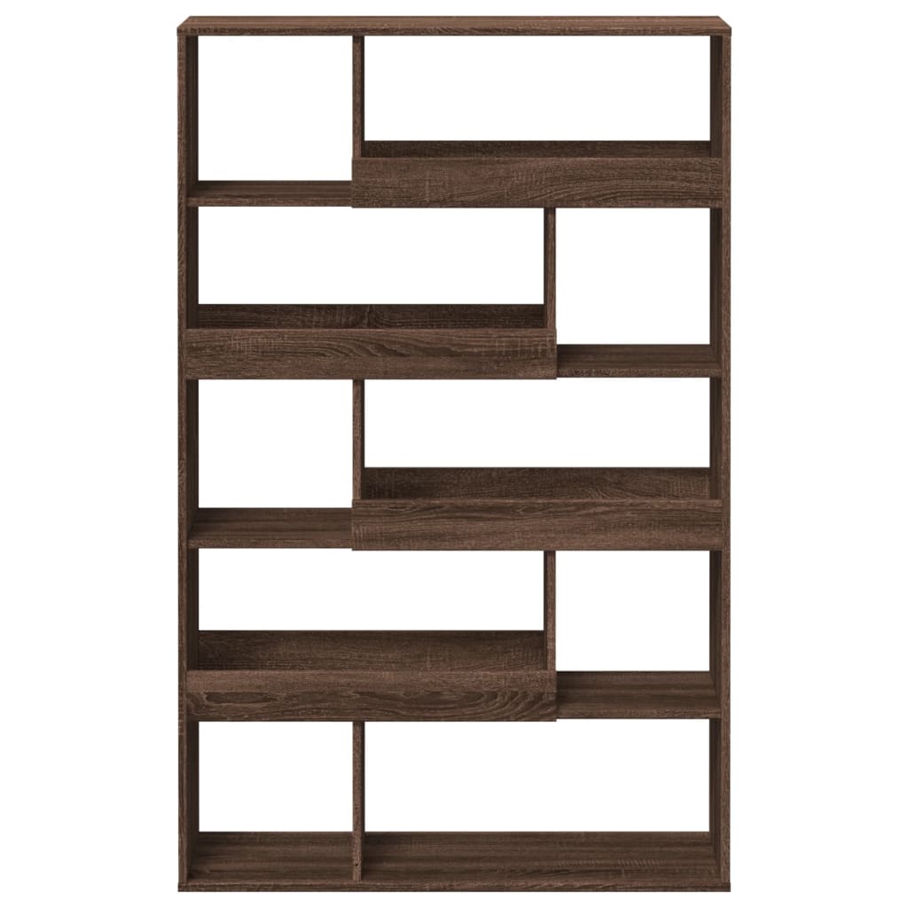 vidaXL Bookcase Brown Oak 100x33x156.5 cm Engineered Wood