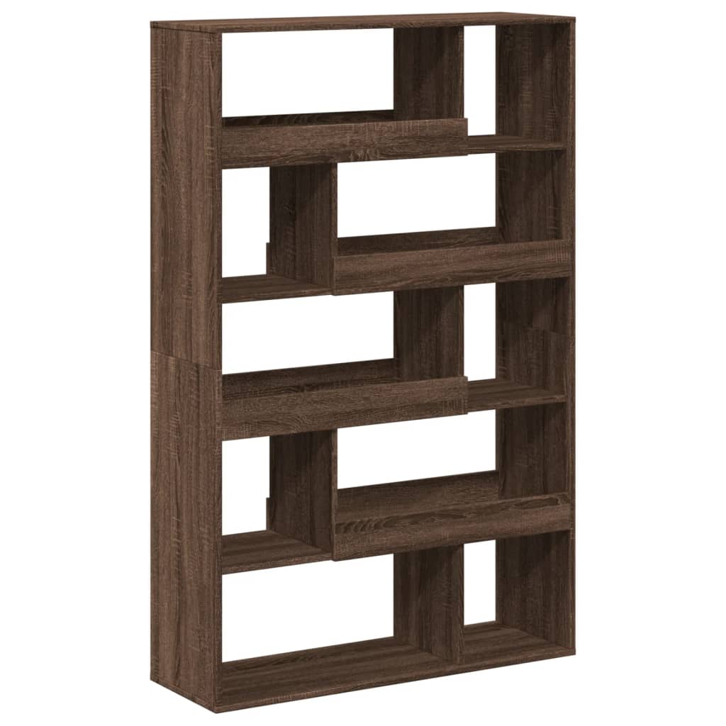 vidaXL Bookcase Brown Oak 100x33x156.5 cm Engineered Wood