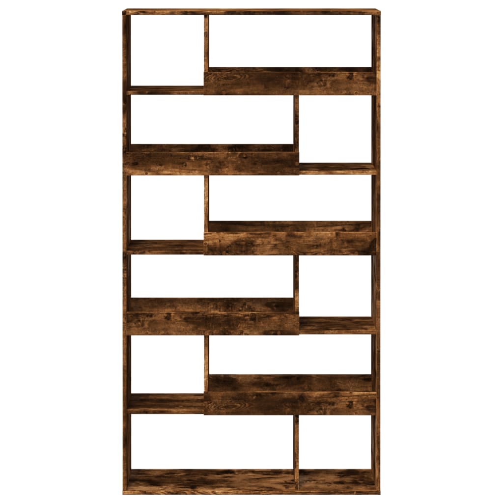 Bookcase Smoked Oak 100x33x187,5 cm Engineered Wood
