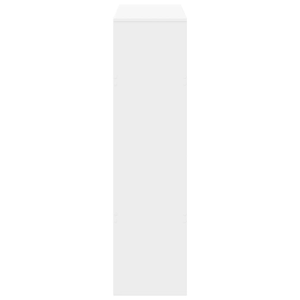 Bookcase White 100x33x125,5 cm Engineered Wood