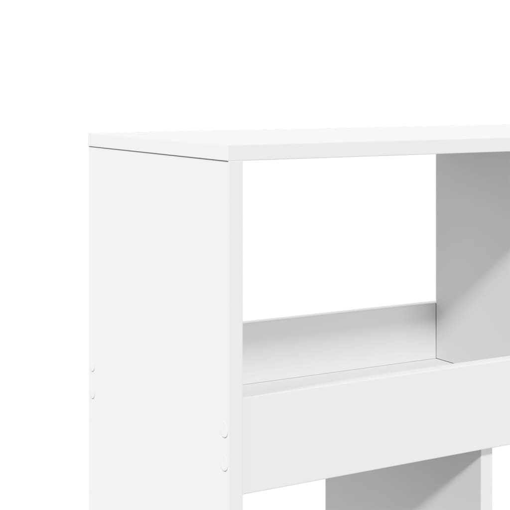 Bookcase White 100x33x125,5 cm Engineered Wood