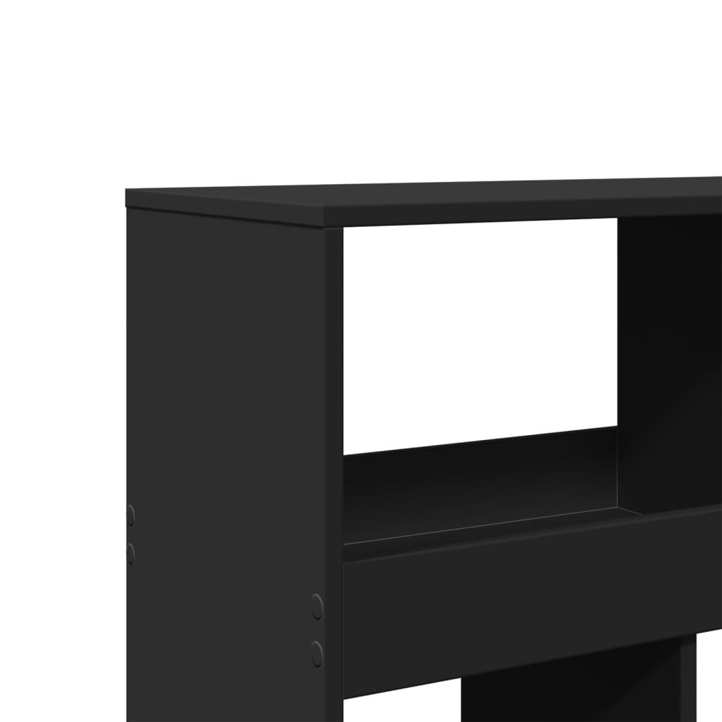 Bookcase Black 100x33x125,5 cm Engineered Wood