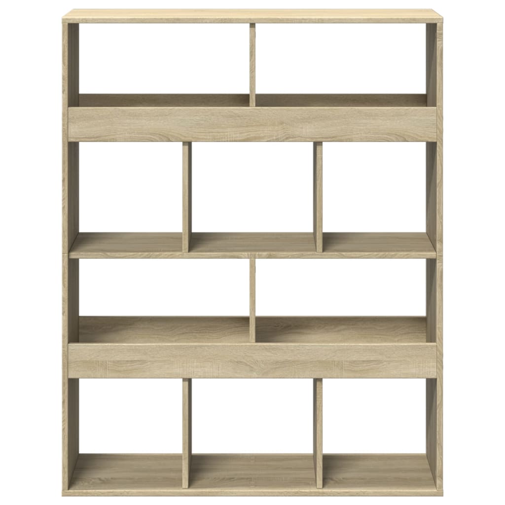 Bookcase Sonoma Oak 100x33x125,5 cm Engineered Wood