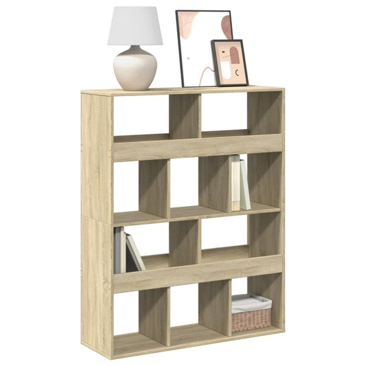 Bookcase Sonoma Oak 100x33x125,5 cm Engineered Wood
