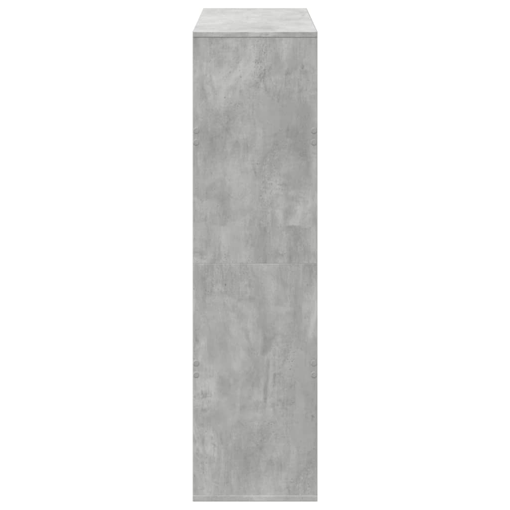 Bookcase Concrete Grey 100x33x125,5 cm Engineered Wood