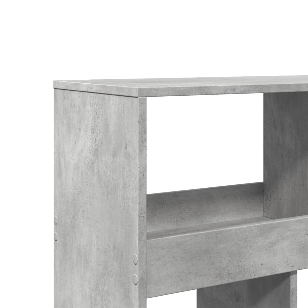 vidaXL Bookcase Concrete Grey 100x33x125.5 cm Engineered Wood