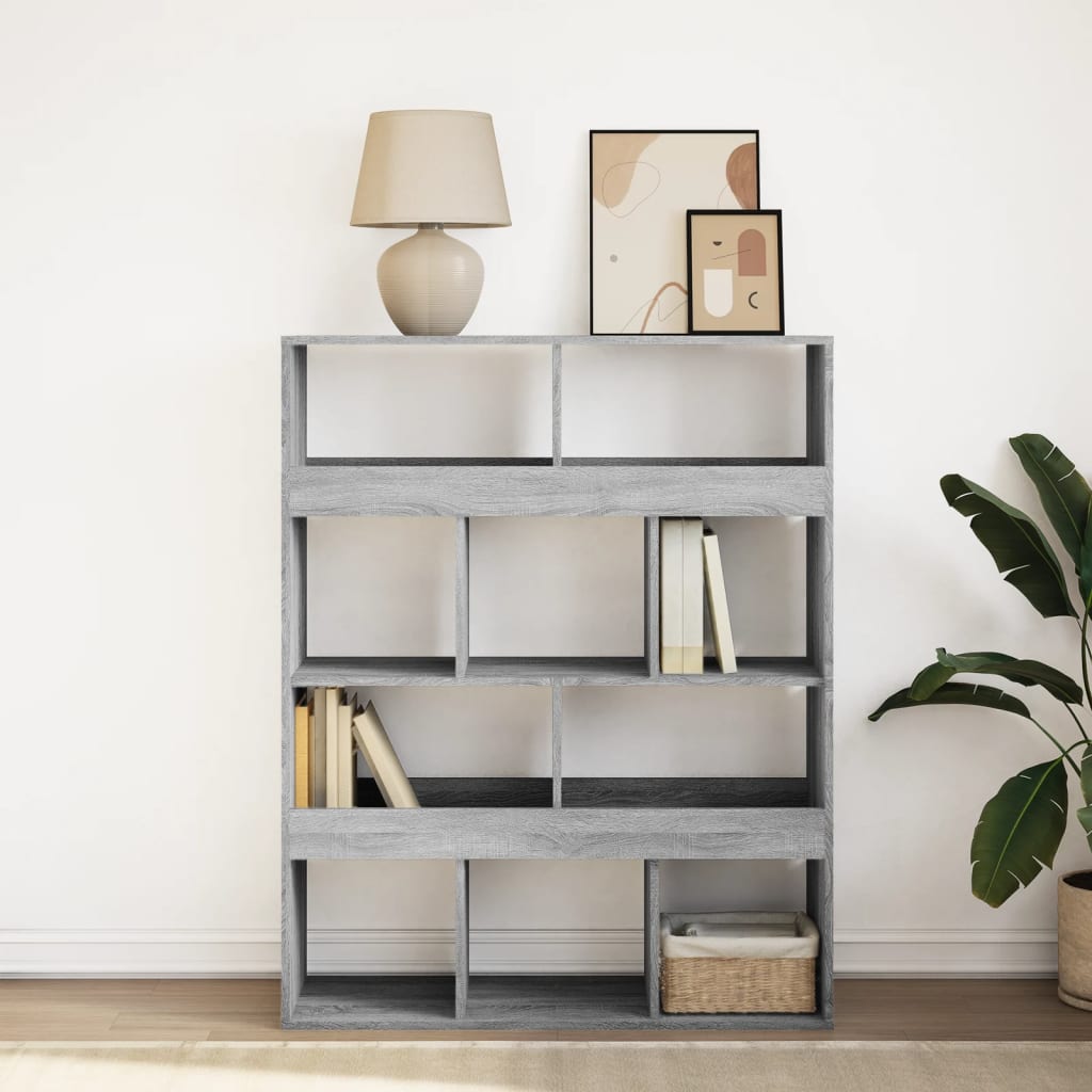 Bookcase Grey Sonoma 100x33x125,5 cm Engineered Wood