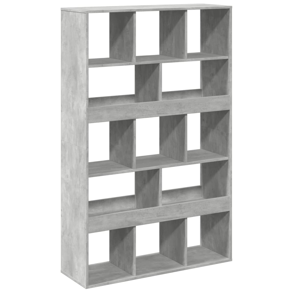 Bookcase Concrete Grey 100x33x156,5 cm Engineered Wood