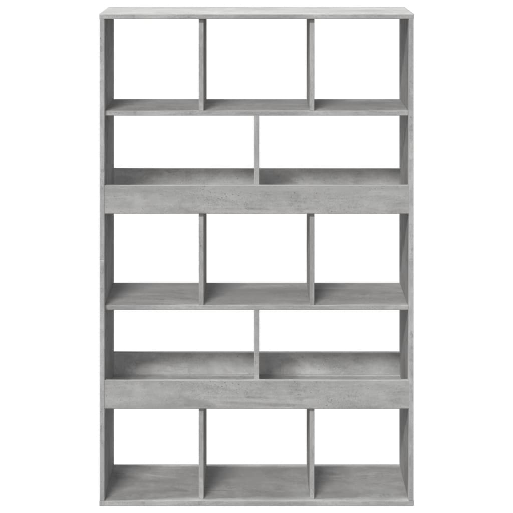 Bookcase Concrete Grey 100x33x156,5 cm Engineered Wood