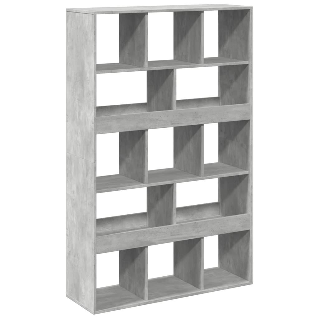 Bookcase Concrete Grey 100x33x156,5 cm Engineered Wood