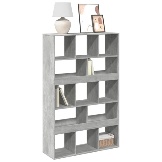 Bookcase Concrete Grey 100x33x156,5 cm Engineered Wood