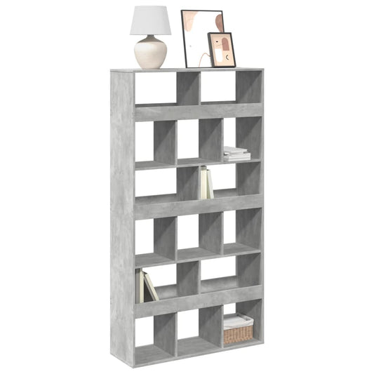 Bookcase Concrete Grey 100x33x187,5 cm Engineered Wood