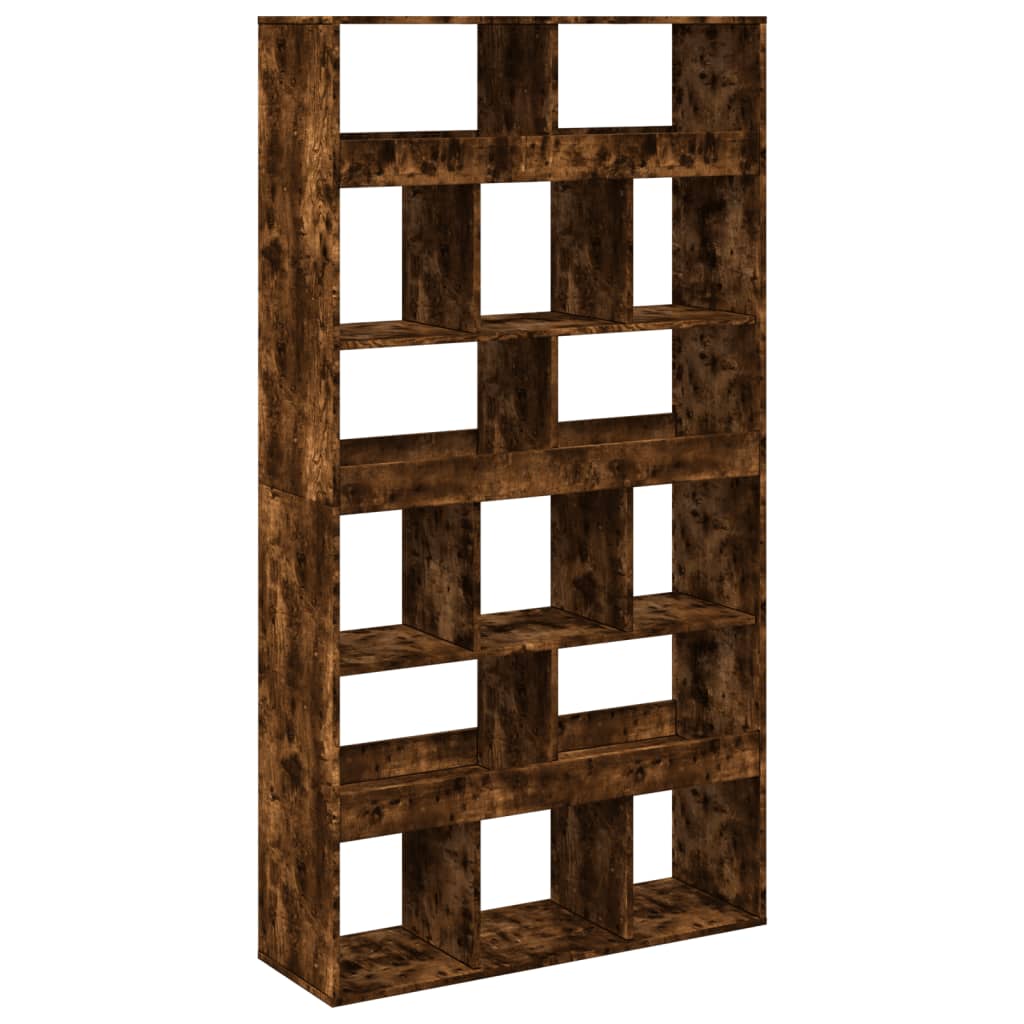 Bookcase Smoked Oak 100x33x187,5 cm Engineered Wood