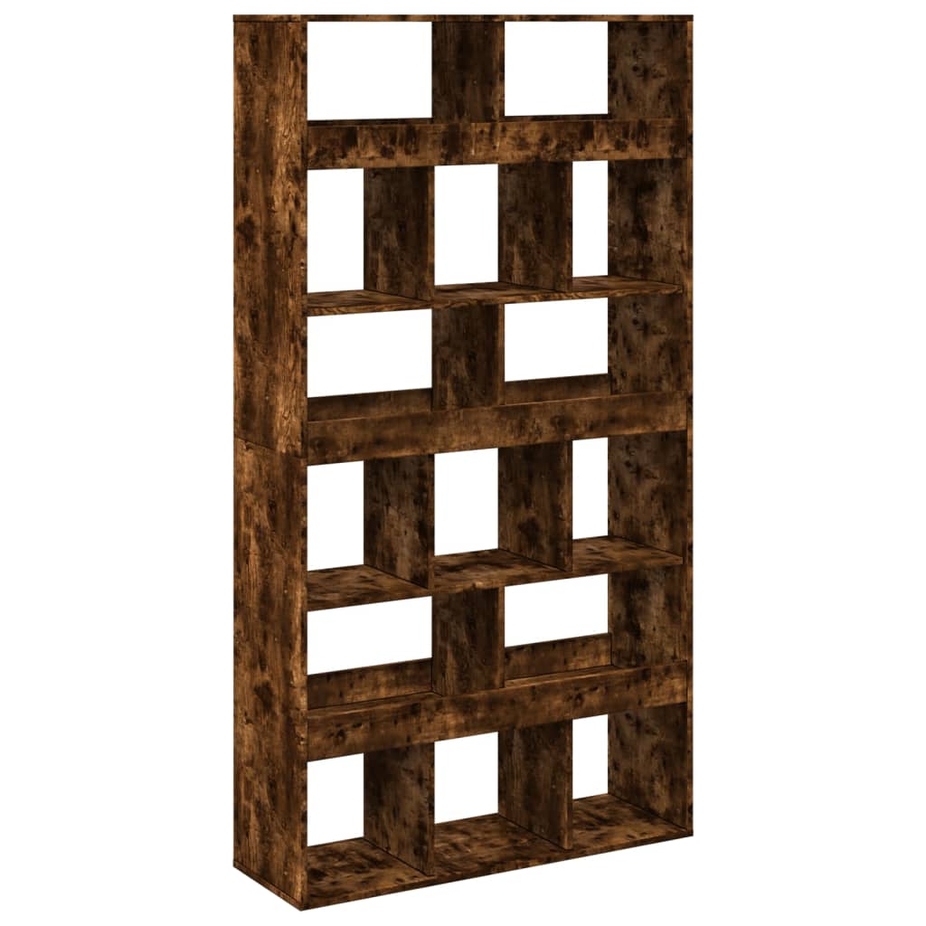 Bookcase Smoked Oak 100x33x187,5 cm Engineered Wood