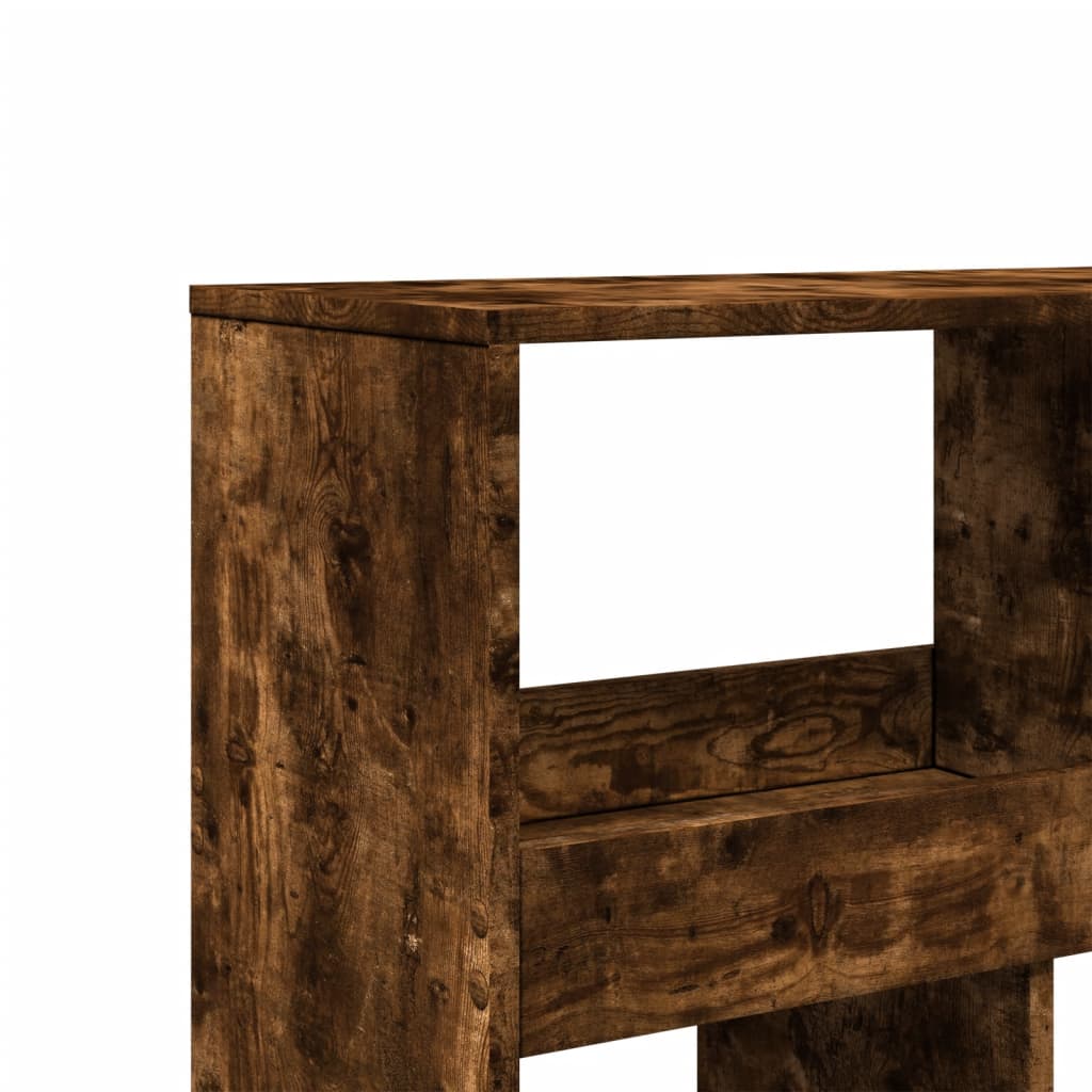 Bookcase Smoked Oak 100x33x187,5 cm Engineered Wood