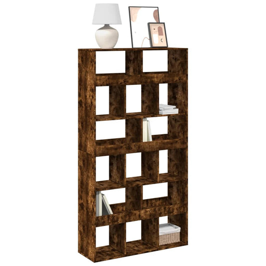 Bookcase Smoked Oak 100x33x187,5 cm Engineered Wood