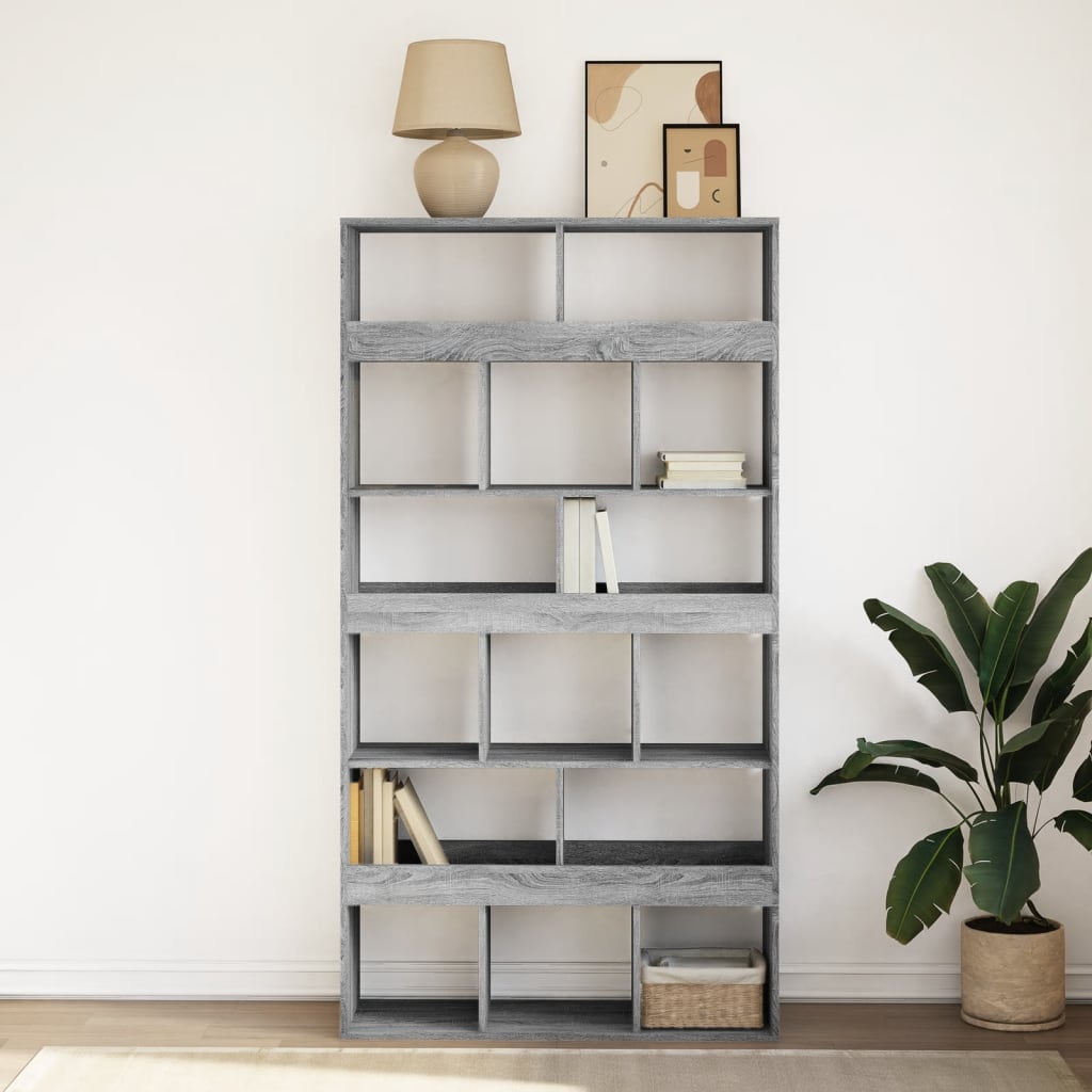 Bookcase Grey Sonoma 100x33x187,5 cm Engineered Wood