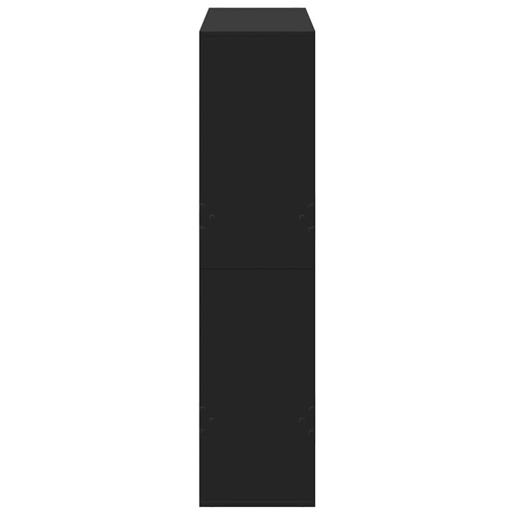 Bookcase Black 100x33x135 cm Engineered Wood