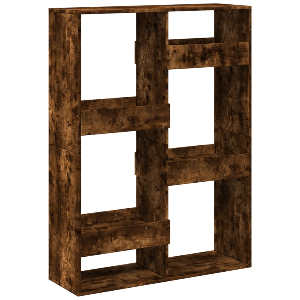 Bookcase Smoked Oak 100x33x135 cm Engineered Wood
