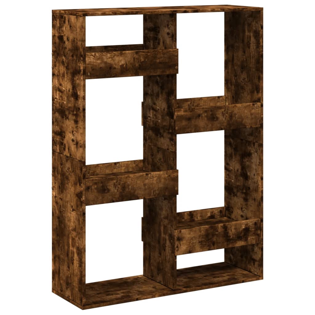 Bookcase Smoked Oak 100x33x135 cm Engineered Wood