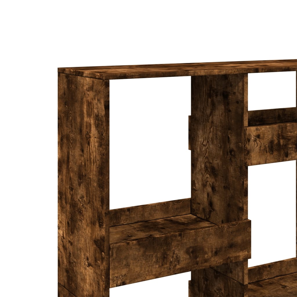 Bookcase Smoked Oak 100x33x135 cm Engineered Wood