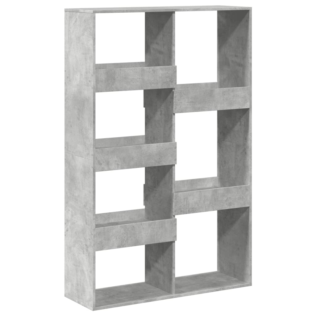 Bookcase Concrete Grey 100x33x155,5 cm Engineered Wood