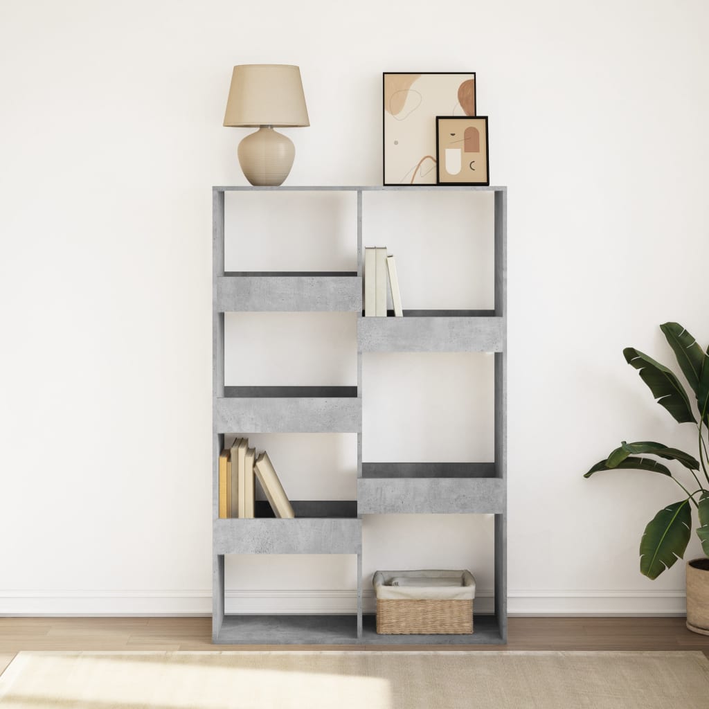 Bookcase Concrete Grey 100x33x155,5 cm Engineered Wood
