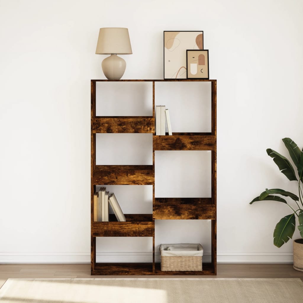 Bookcase Smoked Oak 100x33x155,5 cm Engineered Wood