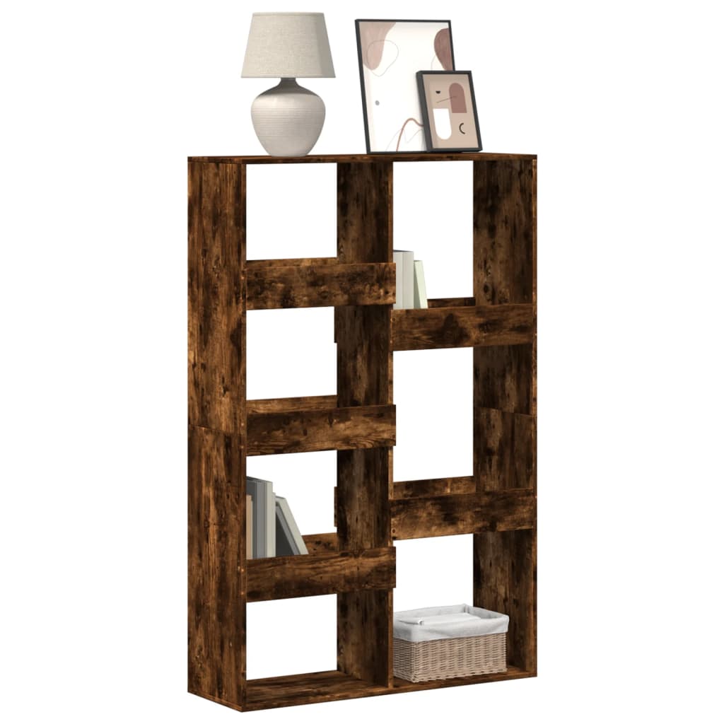 Bookcase Smoked Oak 100x33x155,5 cm Engineered Wood