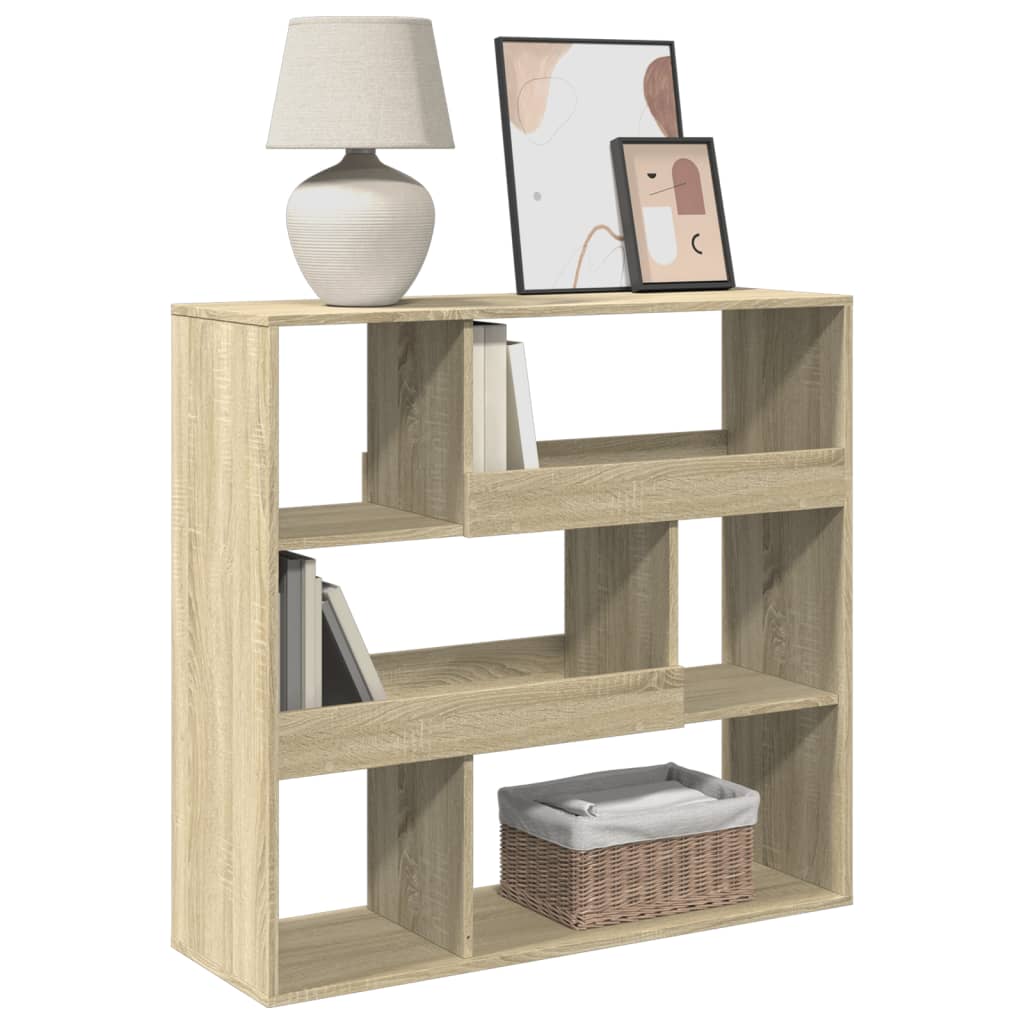 Room Divider Sonoma Oak 100x33x94,5 cm Engineered Wood