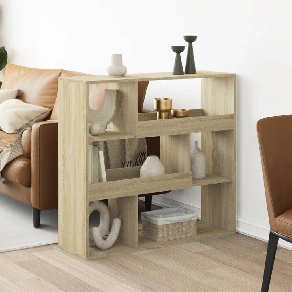 Room Divider Sonoma Oak 100x33x94,5 cm Engineered Wood