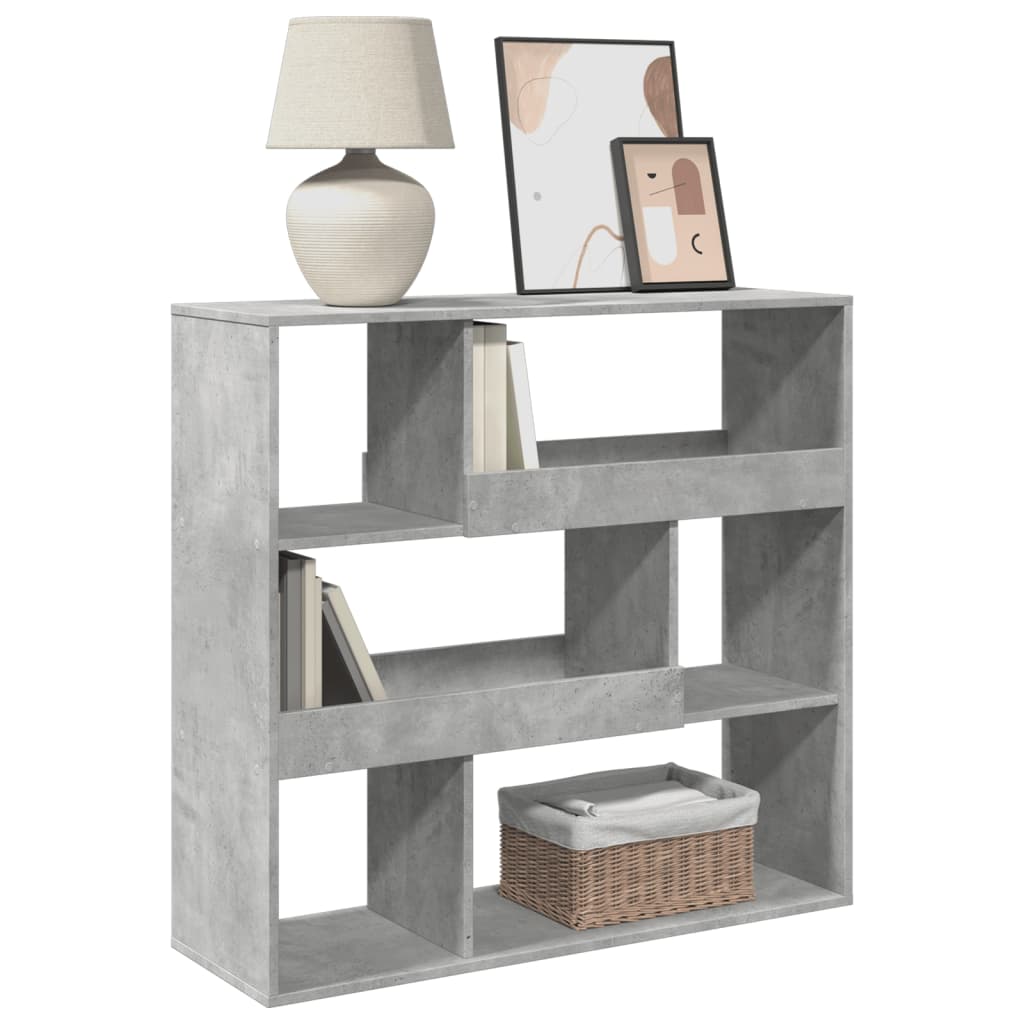 Room Divider Concrete Grey 100x33x94,5 cm Engineered Wood